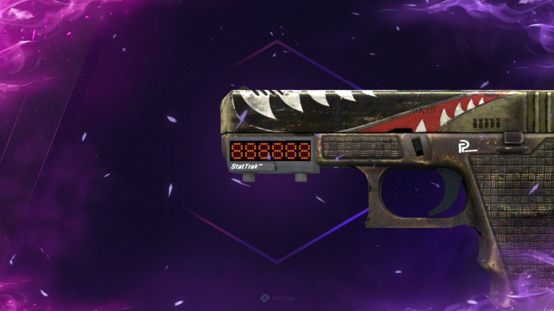 StatTrak™ Glock-18 | Warhawk (Well-Worn)