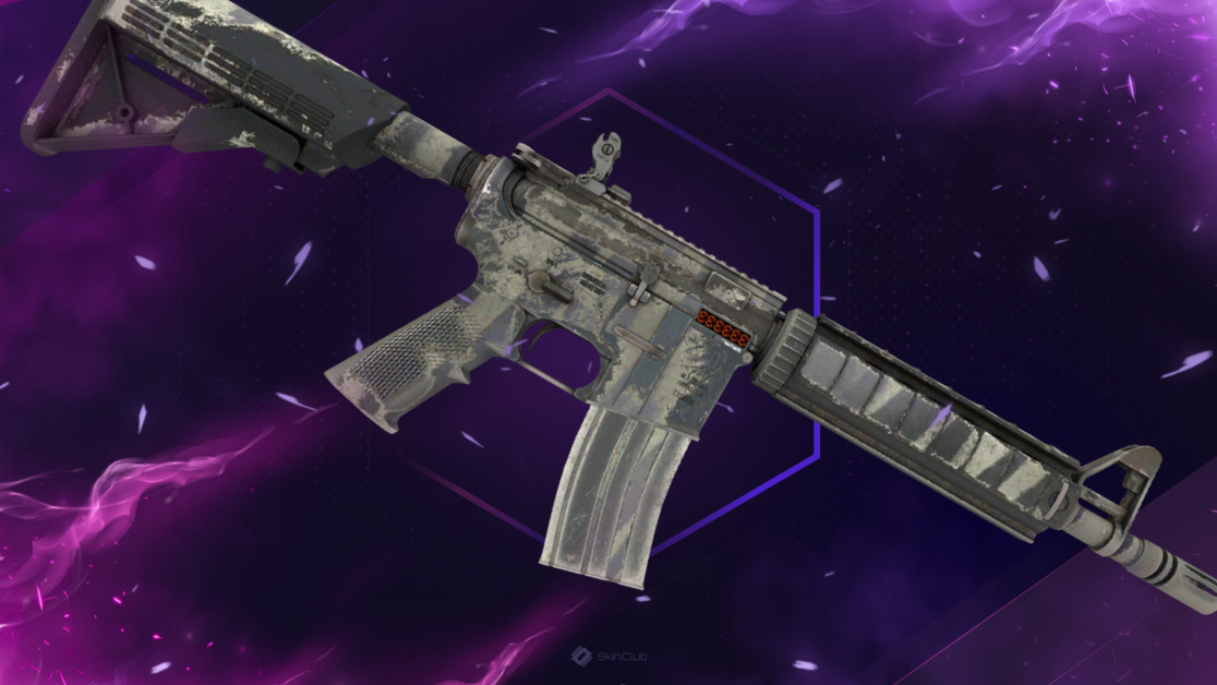 StatTrak™ M4A4 | Faded Zebra (Well-Worn)