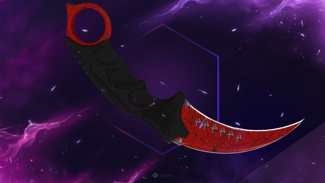 ★ StatTrak™ Karambit | Crimson Web (Minimal Wear)
