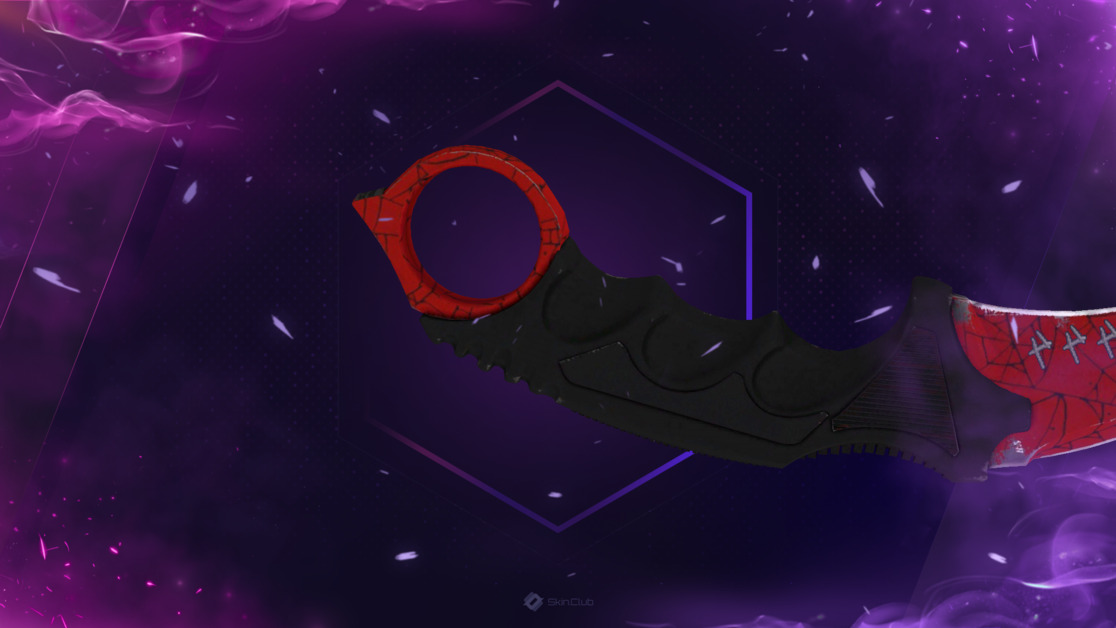 ★ StatTrak™ Karambit | Crimson Web (Minimal Wear)