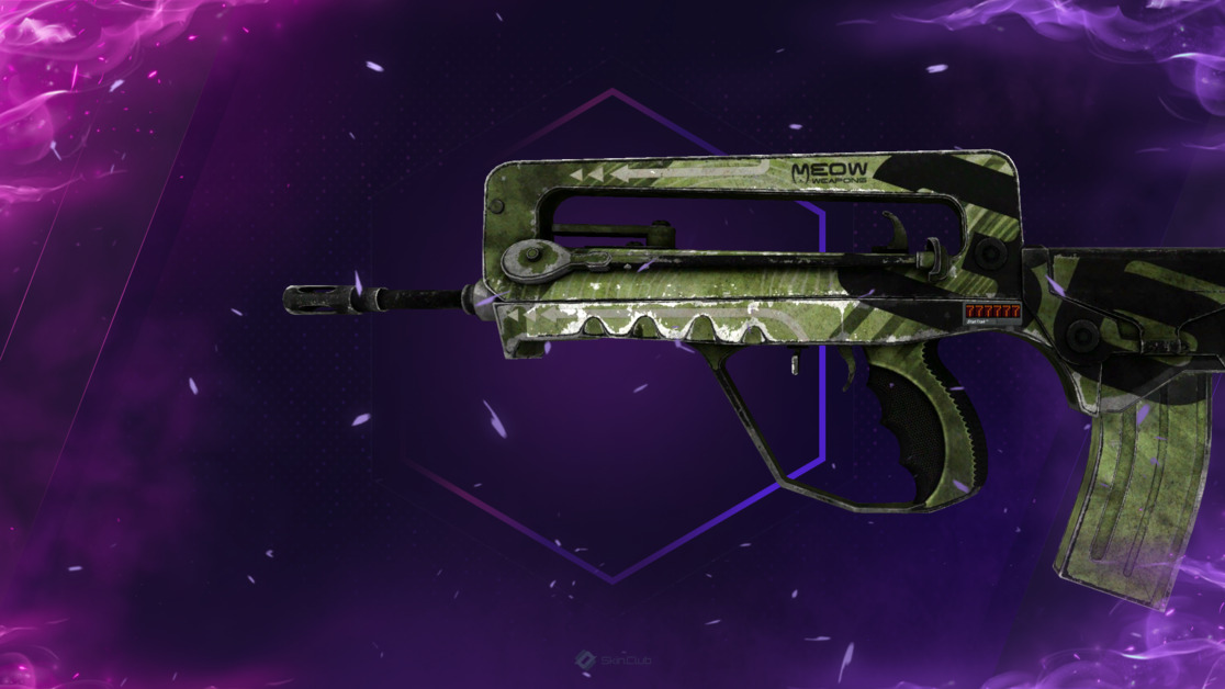 StatTrak™ FAMAS | Meow 36 (Battle-Scarred)