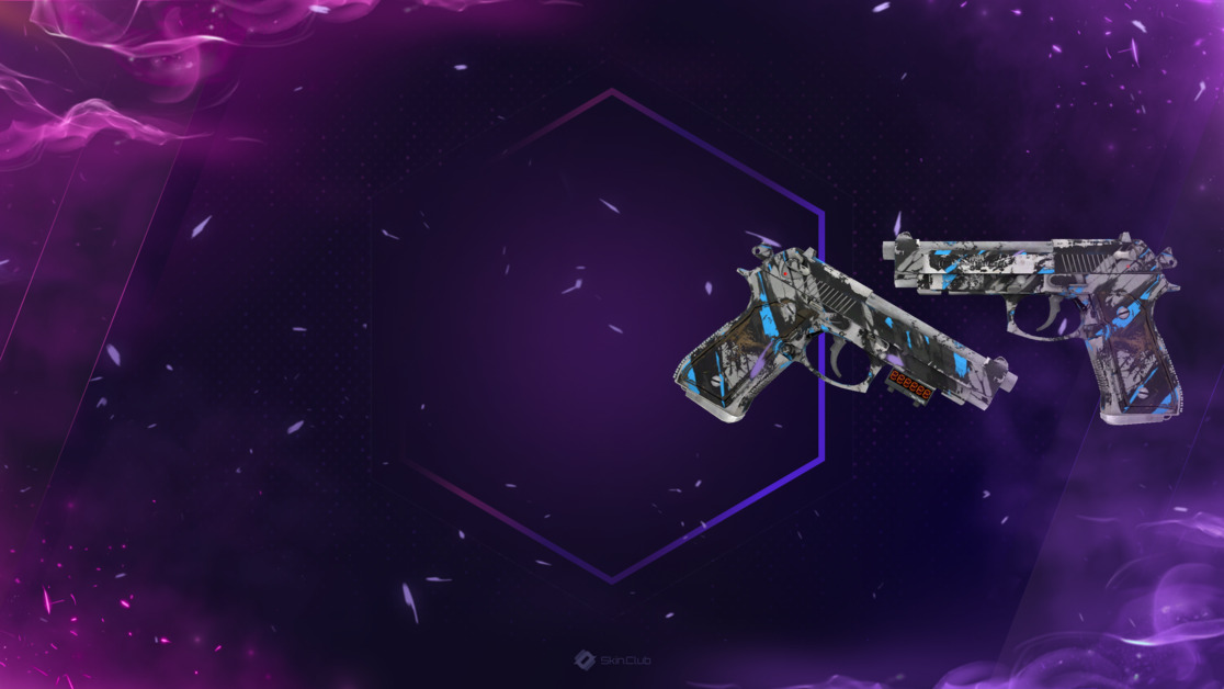 StatTrak™ Dual Berettas | Shred (Well-Worn)