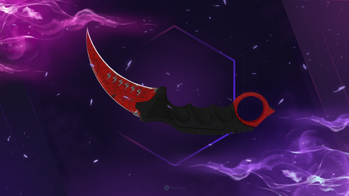 ★ StatTrak™ Karambit | Crimson Web (Minimal Wear)