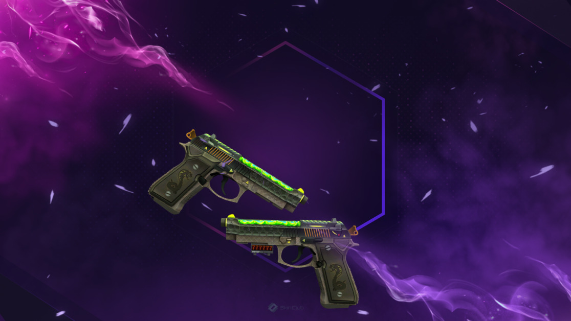 StatTrak™ Dual Berettas | Cobra Strike (Factory New)