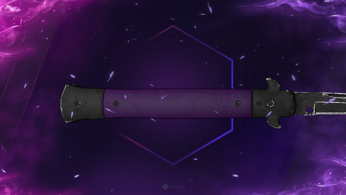 ★ Stiletto Knife | Ultraviolet (Well-Worn)