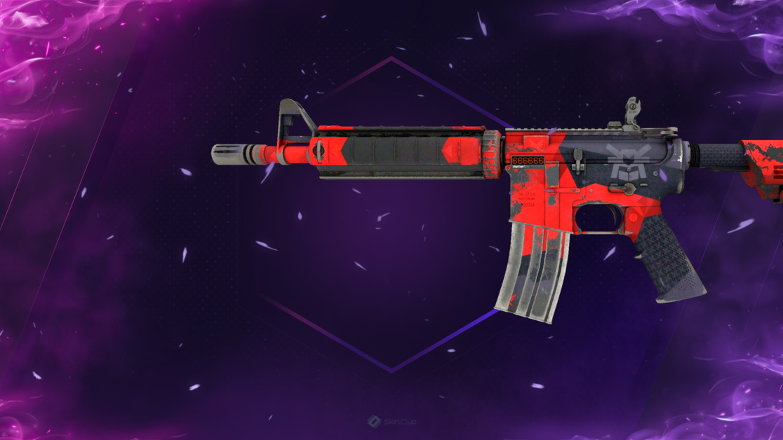 StatTrak™ M4A4 | Evil Daimyo (Well-Worn)
