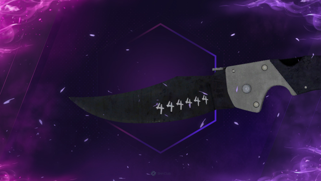 ★ StatTrak™ Falchion Knife | Blue Steel (Well-Worn)