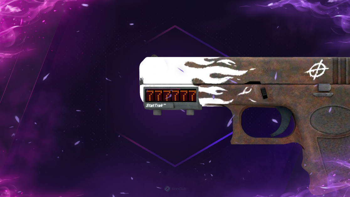 StatTrak™ Glock-18 | Oxide Blaze (Minimal Wear)