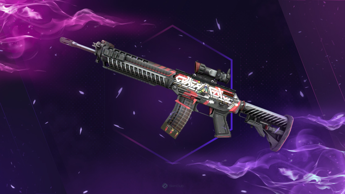 StatTrak™ SG 553 | Cyberforce (Well-Worn)
