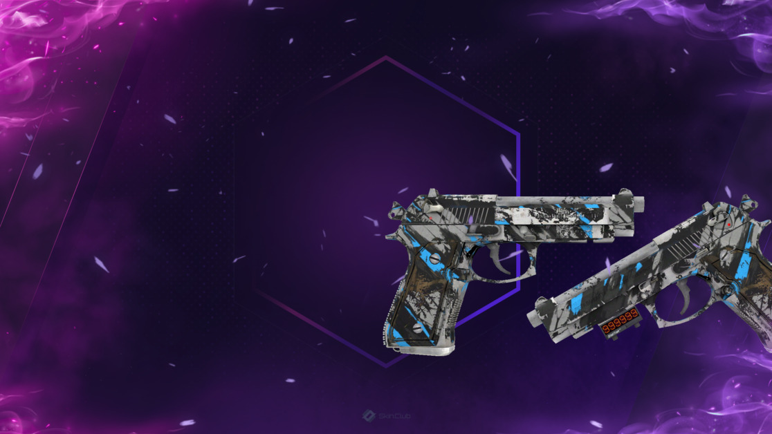 StatTrak™ Dual Berettas | Shred (Well-Worn)