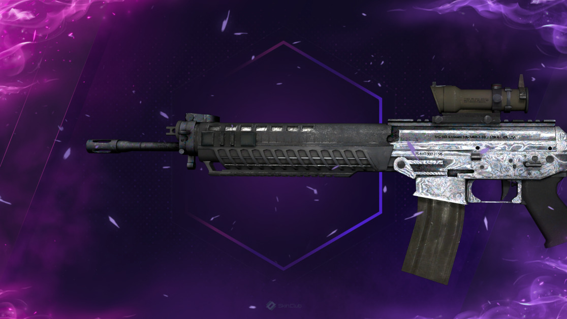 SG 553 | Damascus Steel (Factory New)