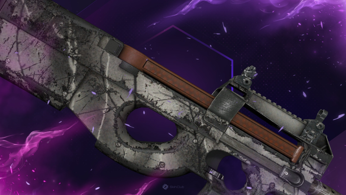 P90 | Ash Wood (Well-Worn)