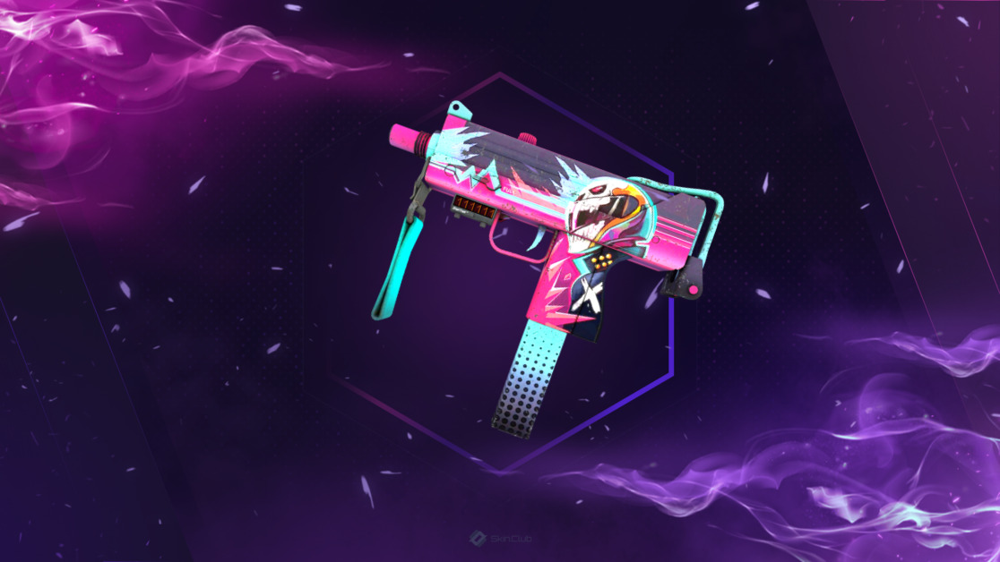 StatTrak™ MAC-10 | Neon Rider (Well-Worn)