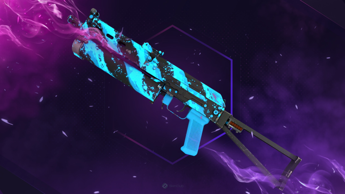 StatTrak™ PP-Bizon | Blue Streak (Minimal Wear)