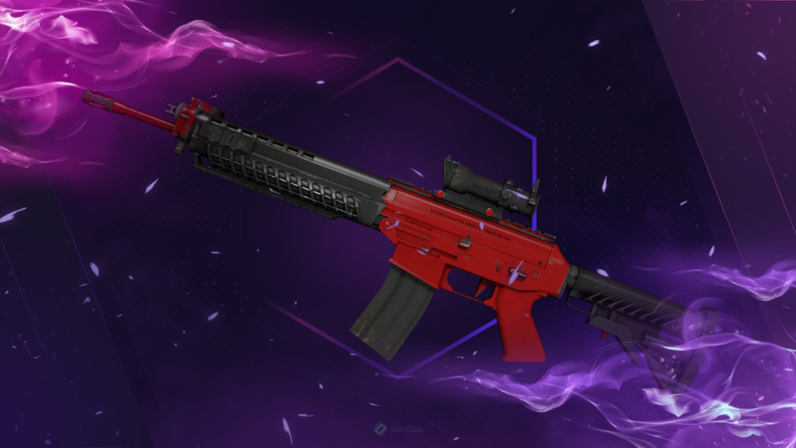 SG 553 | Candy Apple | Field-Tested
