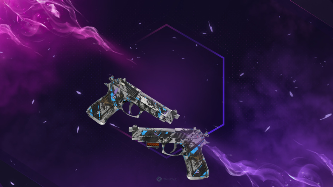 StatTrak™ Dual Berettas | Shred (Well-Worn)