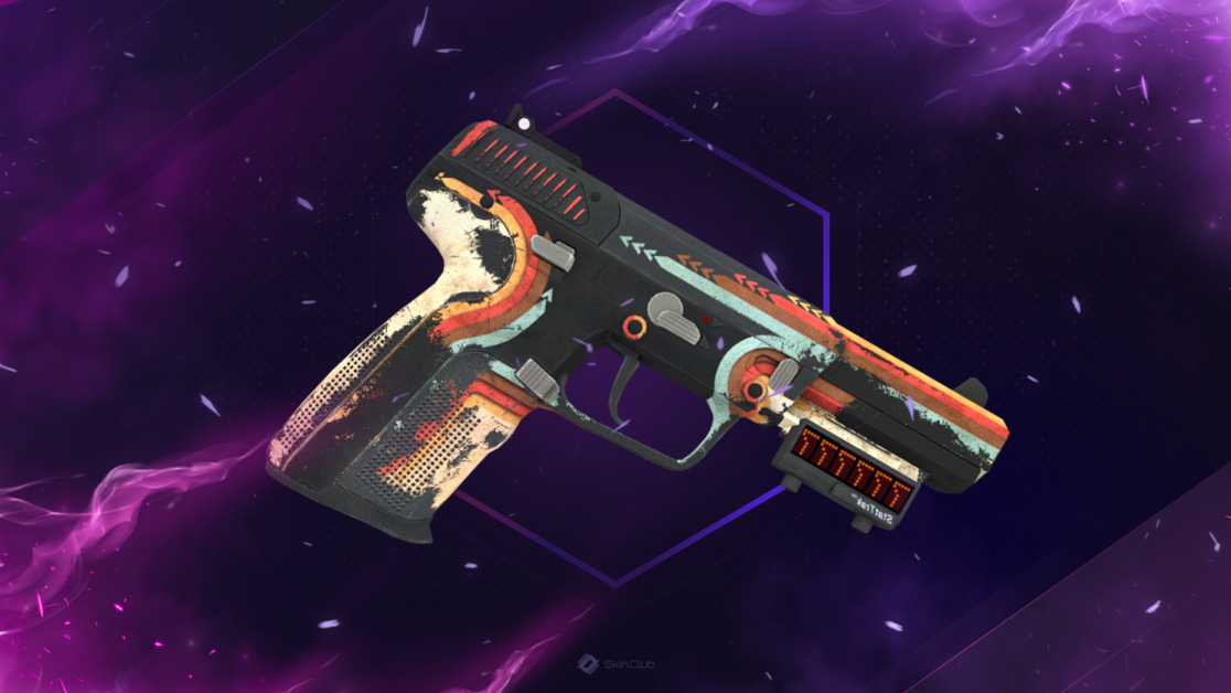 StatTrak™ Five-SeveN | Retrobution (Battle-Scarred)