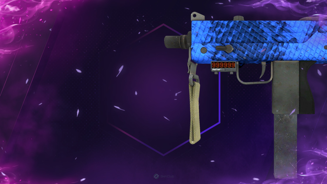 StatTrak™ MAC-10 | Lapis Gator (Minimal Wear)