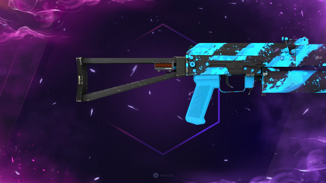 StatTrak™ PP-Bizon | Blue Streak (Minimal Wear)