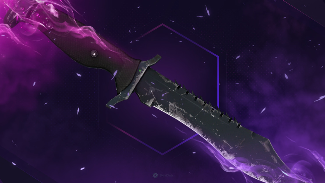 ★ Bowie Knife | Night (Battle-Scarred)