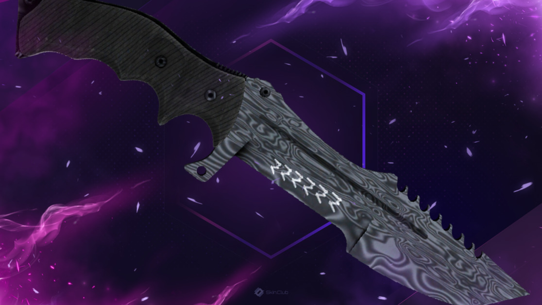 ★ StatTrak™ Huntsman Knife | Damascus Steel (Factory New)
