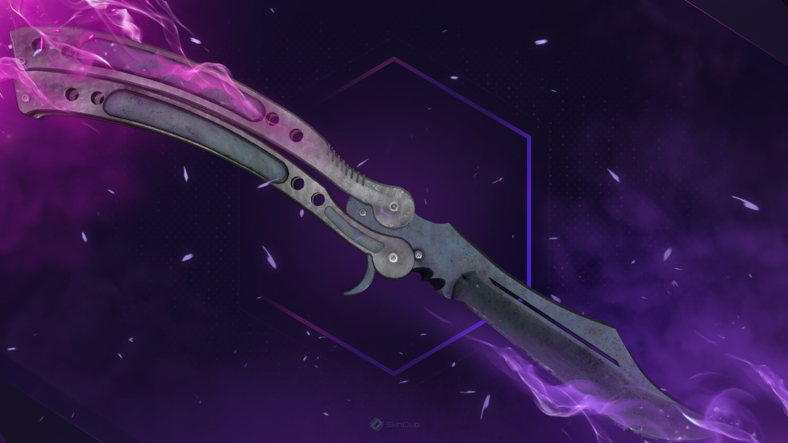 ★ Butterfly Knife | Blue Steel (Factory New)