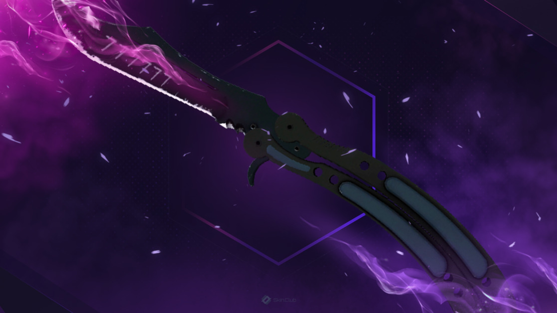 ★ StatTrak™ Butterfly Knife | Night (Field-Tested)