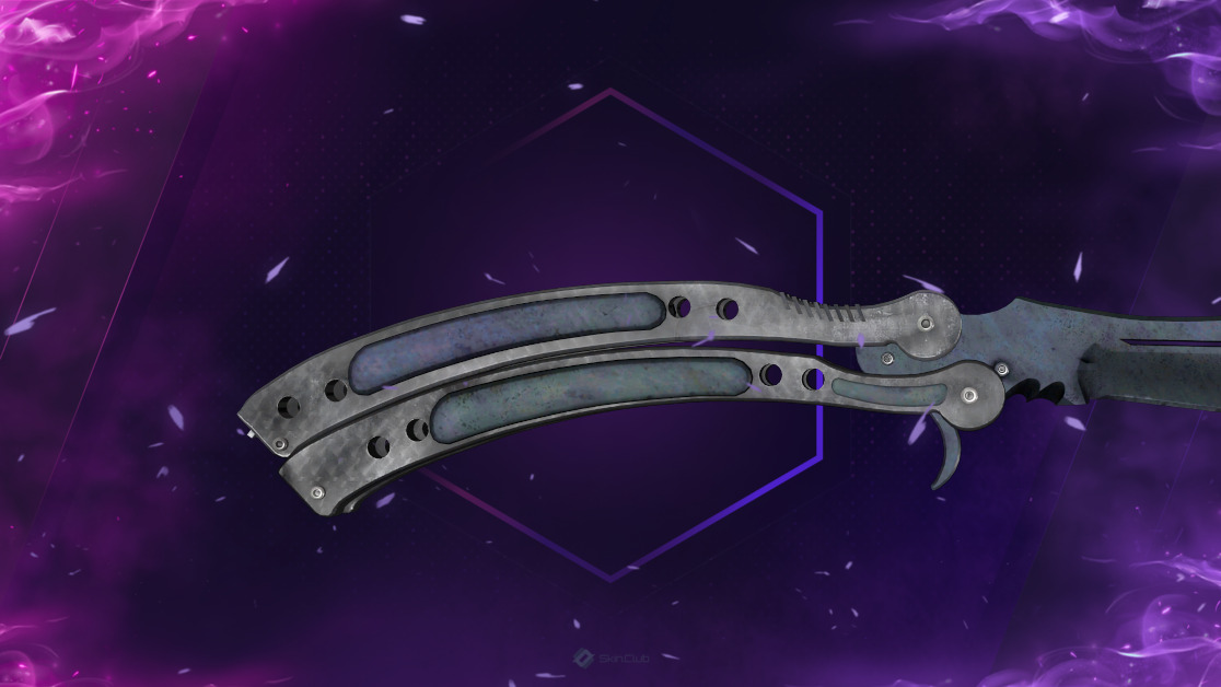 ★ Butterfly Knife | Blue Steel (Factory New)