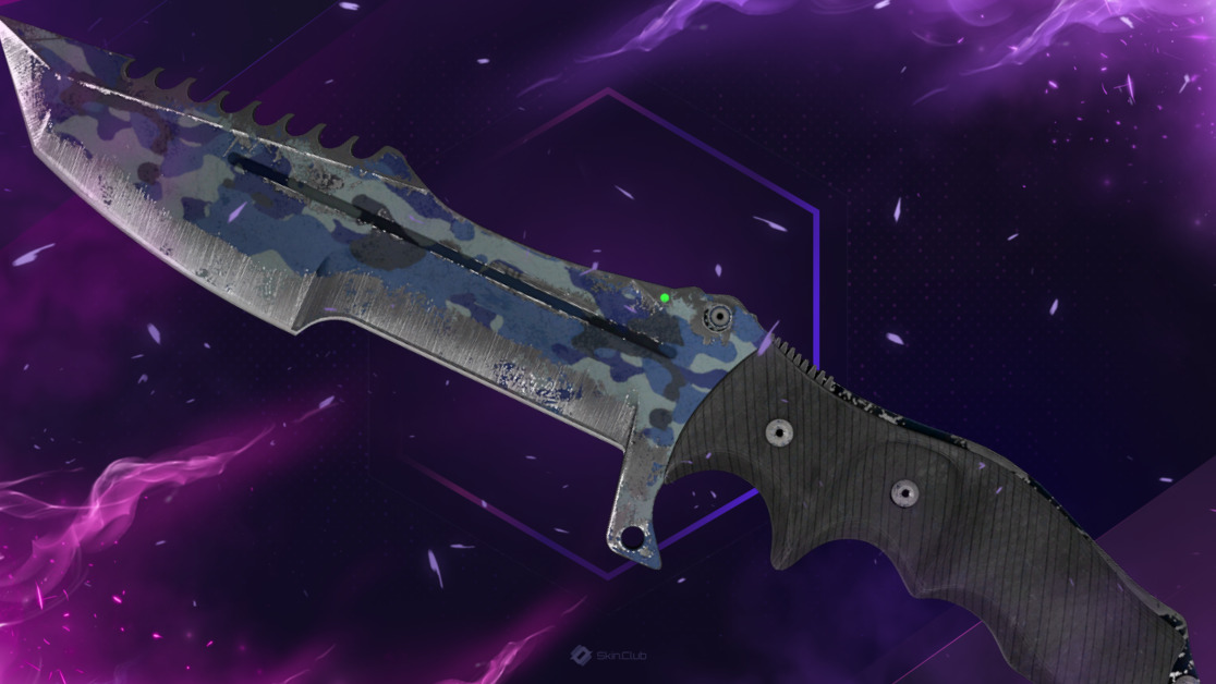 ★ Huntsman Knife | Bright Water (Battle-Scarred)