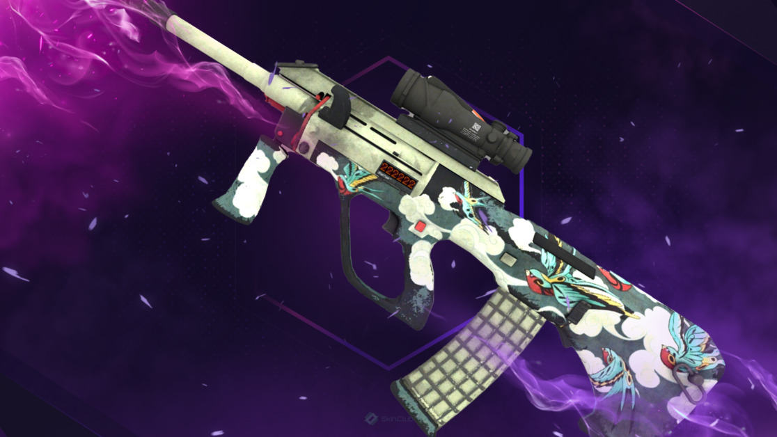 StatTrak™ AUG | Fleet Flock (Well-Worn)