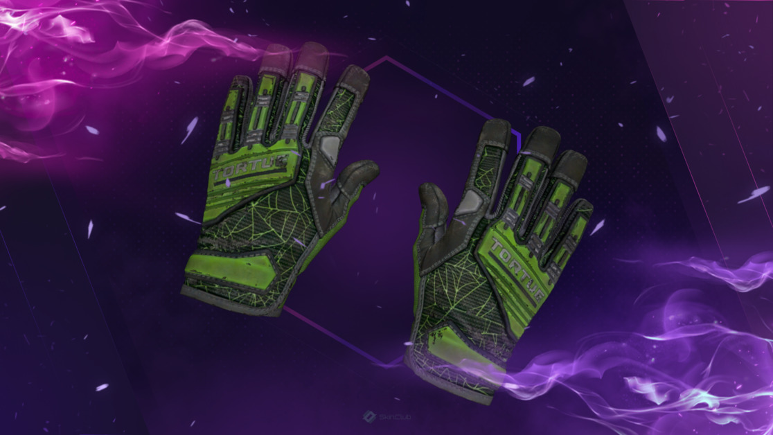 ★ Specialist Gloves | Emerald Web (Well-Worn)