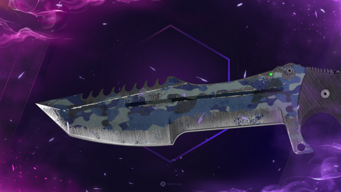 ★ Huntsman Knife | Bright Water (Battle-Scarred)