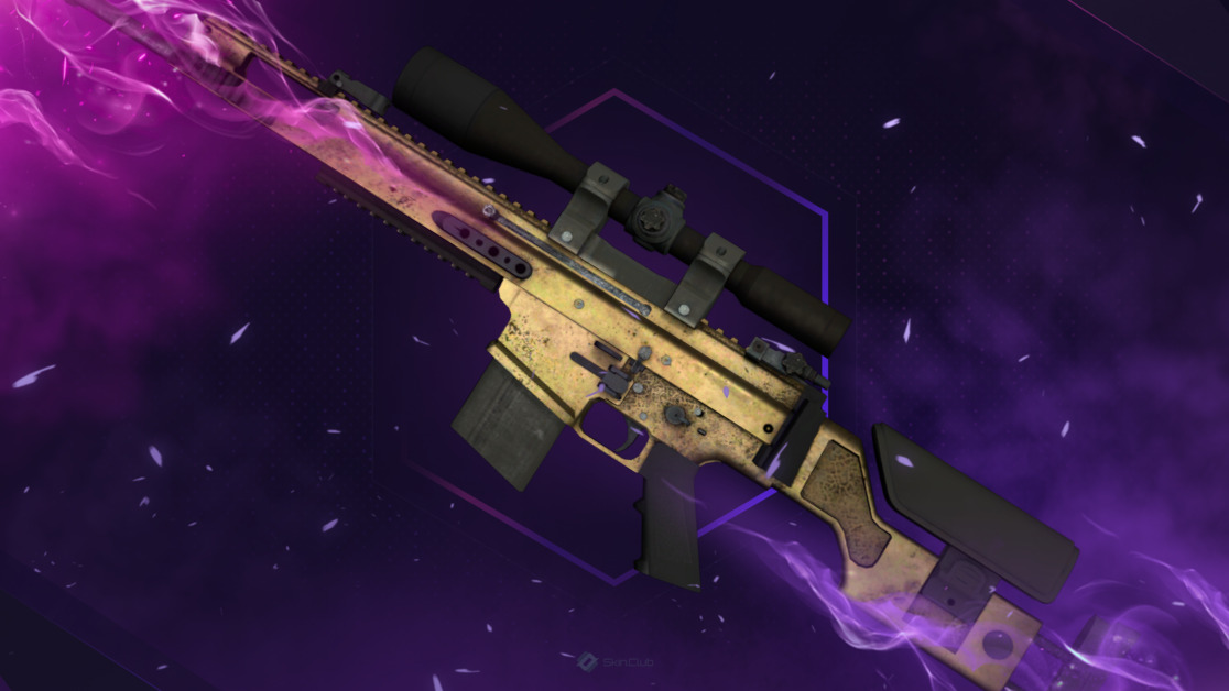 SCAR-20 | Brass (Field-Tested)