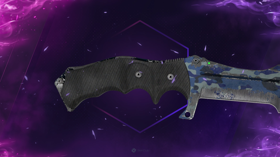 ★ Huntsman Knife | Bright Water (Battle-Scarred)