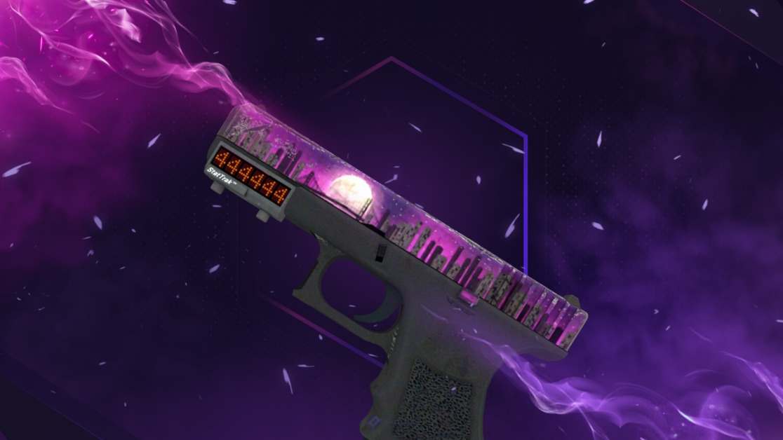StatTrak™ Glock-18 | Moonrise (Battle-Scarred)