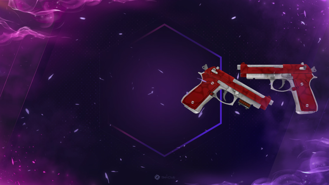 StatTrak™ Dual Berettas | Hemoglobin (Factory New)