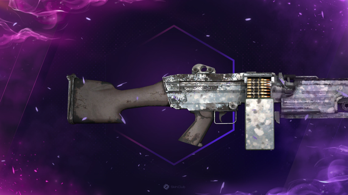 M249 | Blizzard Marbleized (Well-Worn)