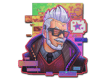 Sticker Cyber Romanov (Holo)