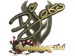 Sticker Djoko (Gold) | Shanghai 2024