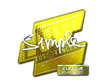 Sticker s1mple (Foil) | Atlanta 2017