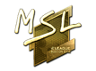 Sticker MSL (Gold) | Boston 2018