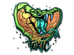 Sticker Toxic (Foil)