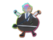 Sticker Poorly Drawn Number K (Holo)