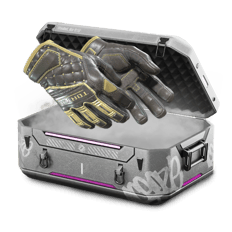 50/50 Black yellow gloves