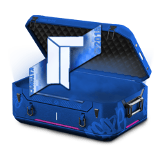 Blue Sticker Case