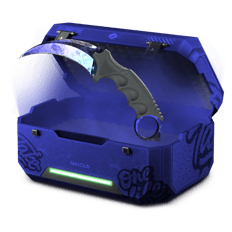 10% Ez hit blue knife