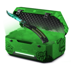 Green gem knife + Glove