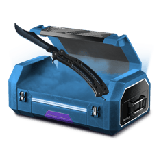 50% blue knife