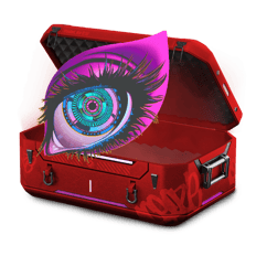 HUE STICKER RED 32%