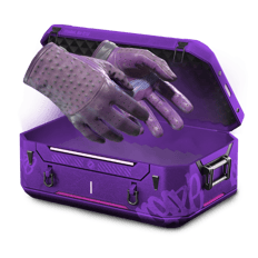 1% Purple Gloves